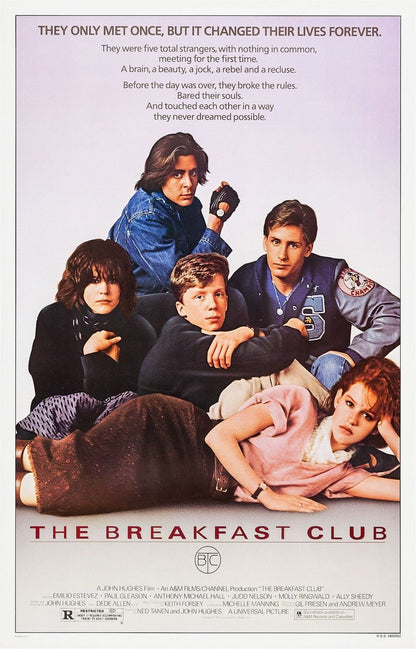 THE BREAKFAST CLUB Film Retro Movie Vintage Wall Poster