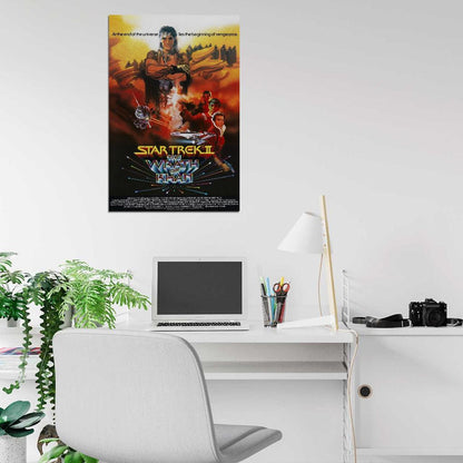 STAR TREK II THE WRATH OF KHAN William Shatner Film Retro Movie Vintage Wall Poster