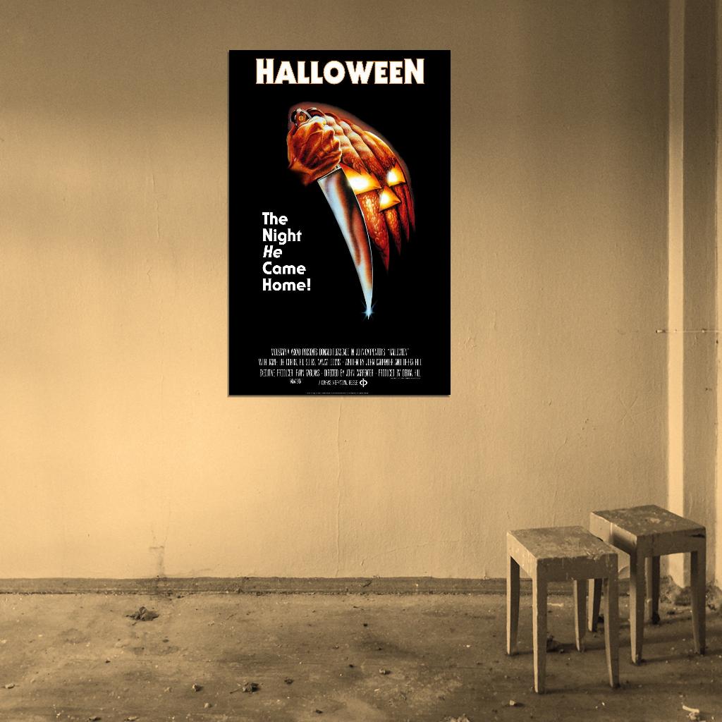 HALLOWEEN 1978 - Michael Myers Film Retro Movie Vintage Wall Poster