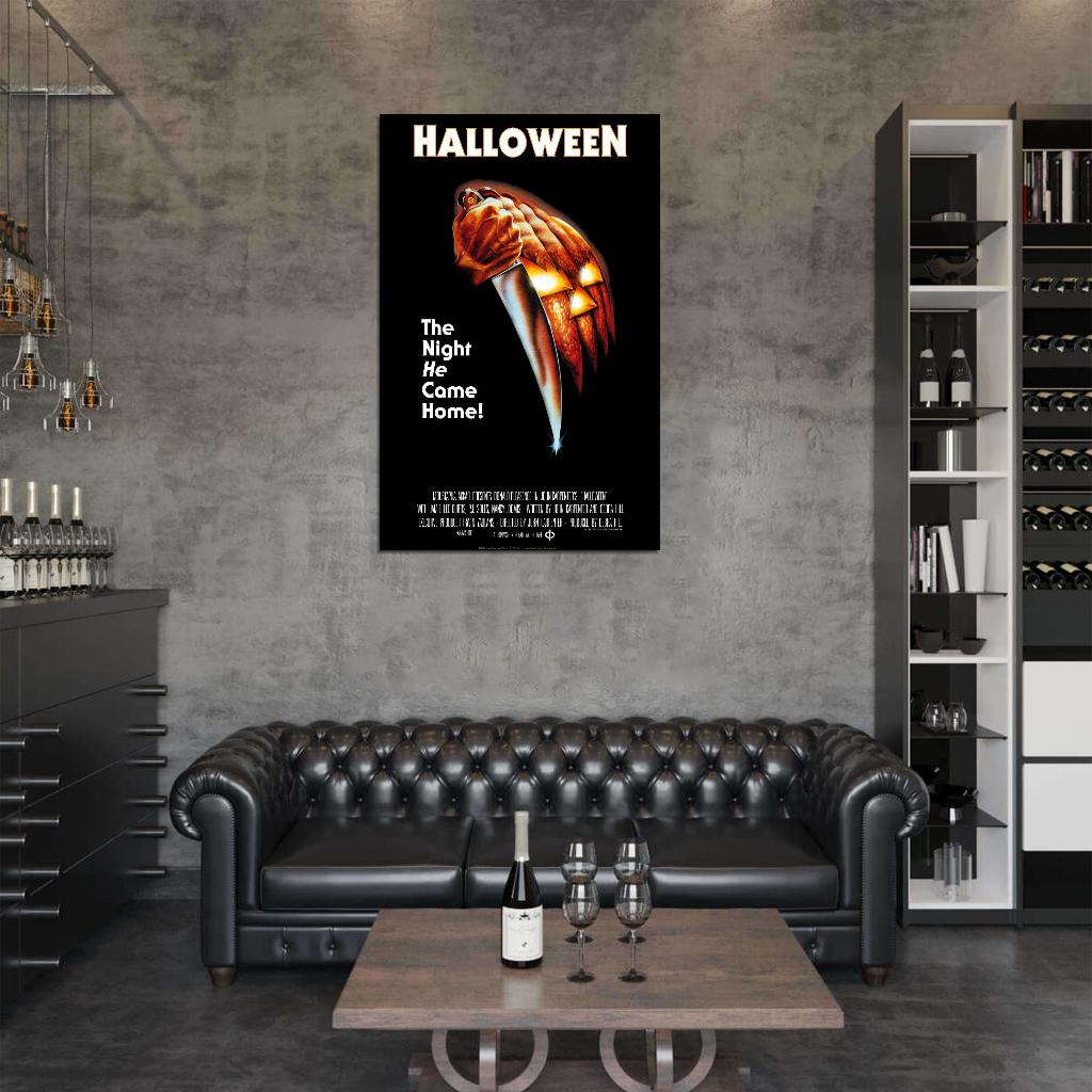 HALLOWEEN 1978 - Michael Myers Film Retro Movie Vintage Wall Poster
