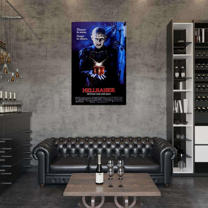 HELLRAISER Horror Pinhead Cenobite Film Retro Movie Vintage Wall Poster