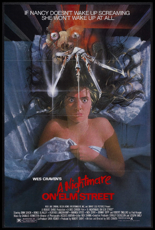 A NIGHTMARE ON ELM STREET 80's VHS Art Film Retro Movie Vintage Wall Poster
