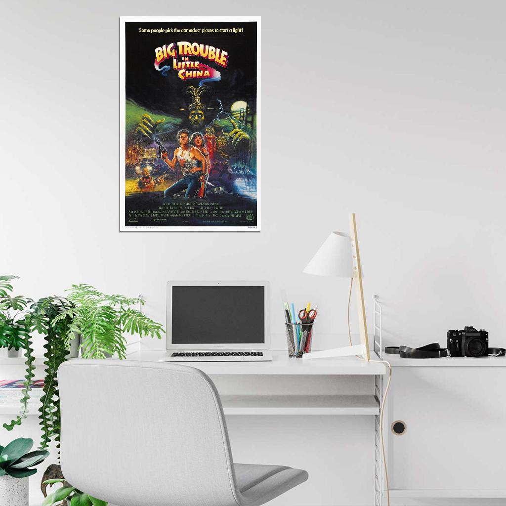 BIG TROUBLE IN LITTLE CHINA Film Retro Movie Vintage Wall Poster