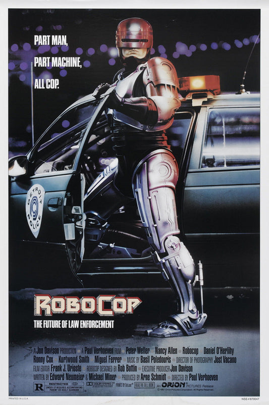 ROBOCOP 1987 Film Retro Movie Vintage Wall Poster