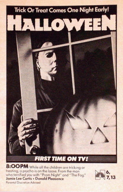 HALLOWEEN Michael Myers John Carpenter Film Retro Movie Vintage Wall Poster