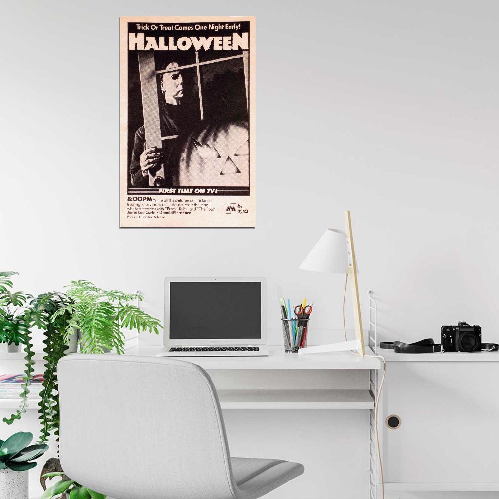 HALLOWEEN Michael Myers John Carpenter Film Retro Movie Vintage Wall Poster