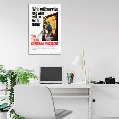 THE TEXAS CHAINSAW MASSACRE Leatherface Film Retro Movie Vintage Wall Poster