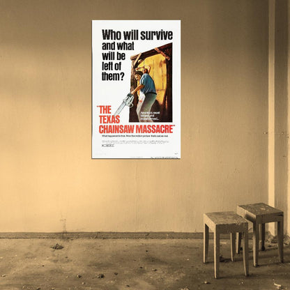 THE TEXAS CHAINSAW MASSACRE Leatherface Film Retro Movie Vintage Wall Poster