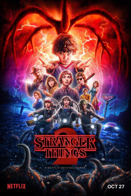 Stranger Things 2 Season 2 Film Retro Movie Vintage Wall Poster