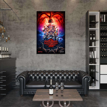 Stranger Things 2 Season 2 Film Retro Movie Vintage Wall Poster