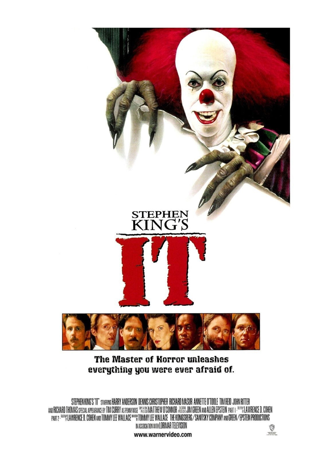 IT 1990 Pennywise Film Retro Movie Vintage Wall Poster