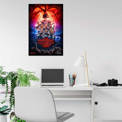 Stranger Things 2 Season 2 Film Retro Movie Vintage Wall Poster