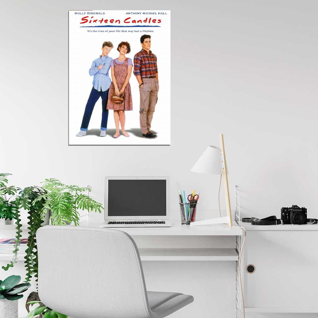 SIXTEEN CANDLES John Hughes Molly Ringwald Film Retro Movie Vintage Wall Poster