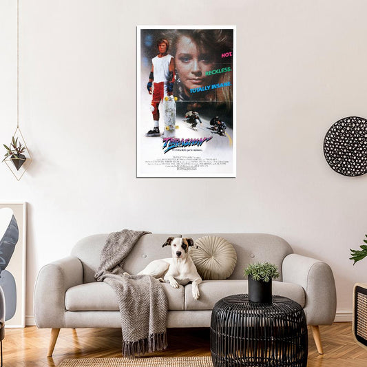 THRASHIN Skateboarding Tony Hawk Surfing Film Retro Movie Vintage Wall Poster