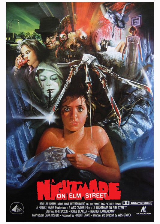 A NIGHTMARE ON ELM STREET Freddy Jason Film Retro Movie Vintage Wall Poster