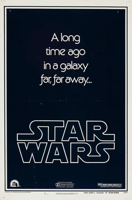 STAR WARS Rare Darth Vader Jedi Film Retro Movie Vintage Wall Poster