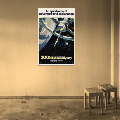 2001 A SPACE ODYSSEY Sci Fi Kubrick  Film Retro Movie Vintage Wall Poster