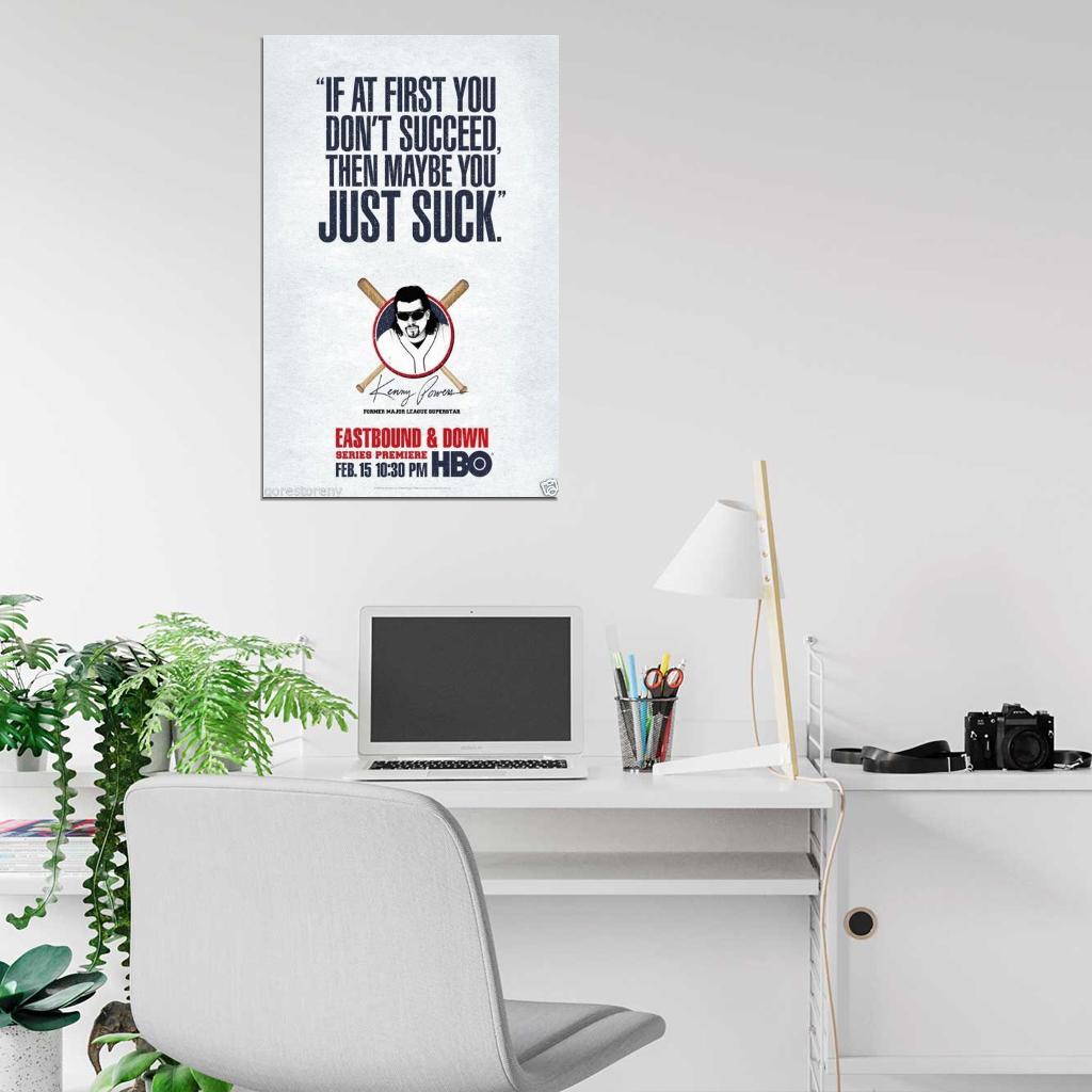EASTBOUND AND DOWN HBO Kenny Powers  Film Retro Movie Vintage Wall Poster