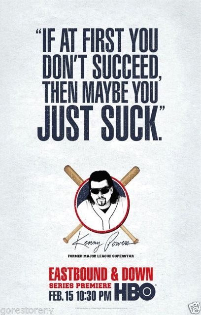 EASTBOUND AND DOWN HBO Kenny Powers  Film Retro Movie Vintage Wall Poster