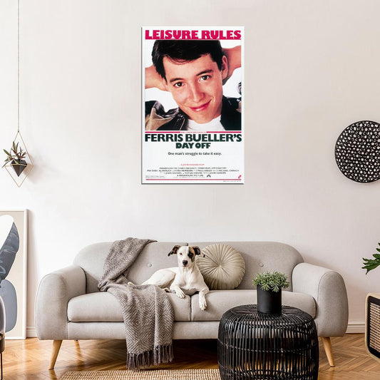 FERRIS BUELLER'S DAY OFF Film Retro Movie Vintage Wall Poster
