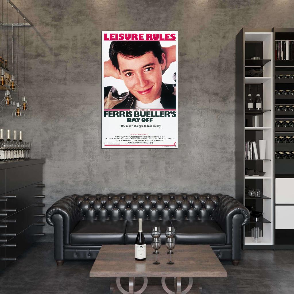 FERRIS BUELLER'S DAY OFF Film Retro Movie Vintage Wall Poster