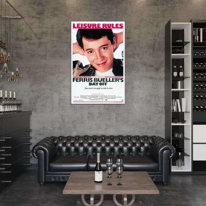 FERRIS BUELLER'S DAY OFF Film Retro Movie Vintage Wall Poster