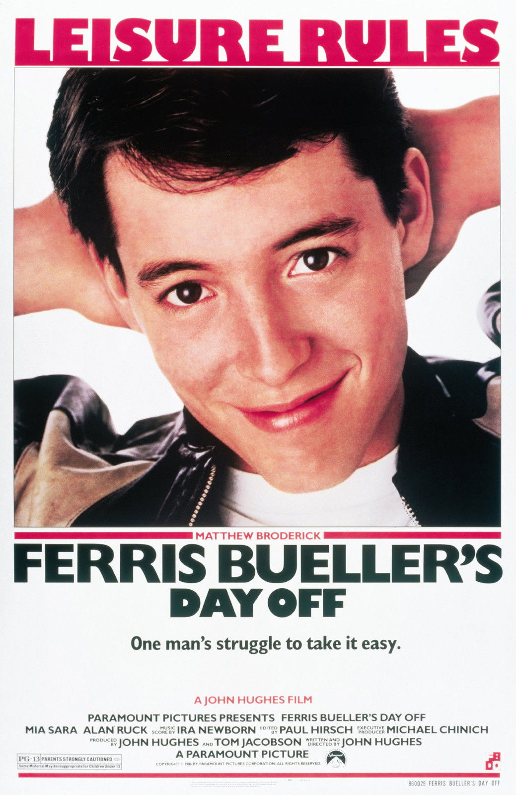 FERRIS BUELLER'S DAY OFF Film Retro Movie Vintage Wall Poster