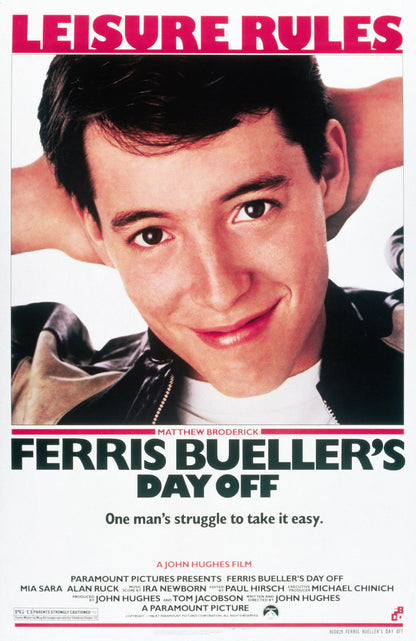 FERRIS BUELLER'S DAY OFF Film Retro Movie Vintage Wall Poster