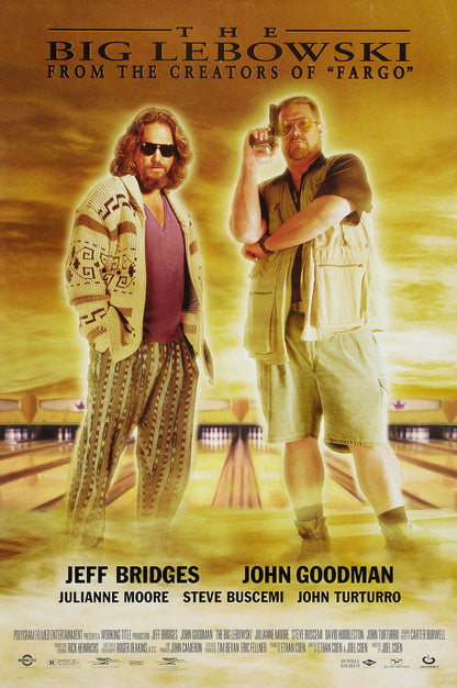 THE BIG LEBOWSKI 1998 Film Retro Movie Vintage Wall Poster
