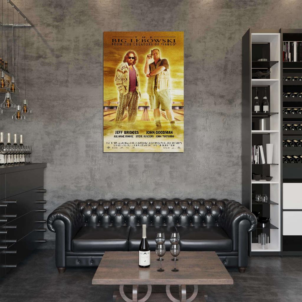 THE BIG LEBOWSKI 1998 Film Retro Movie Vintage Wall Poster