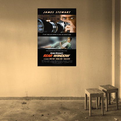 REAR WINDOW 1954 Alfred Hitchcock Psycho Film Retro Movie Vintage Wall Poster