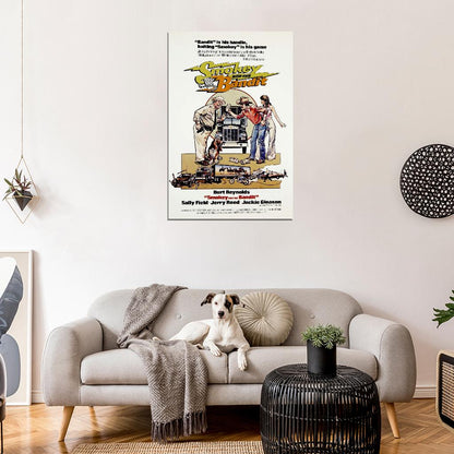 SMOKEY AND THE BANDIT Burt Reynolds 70's Film Retro Movie Vintage Wall Poster