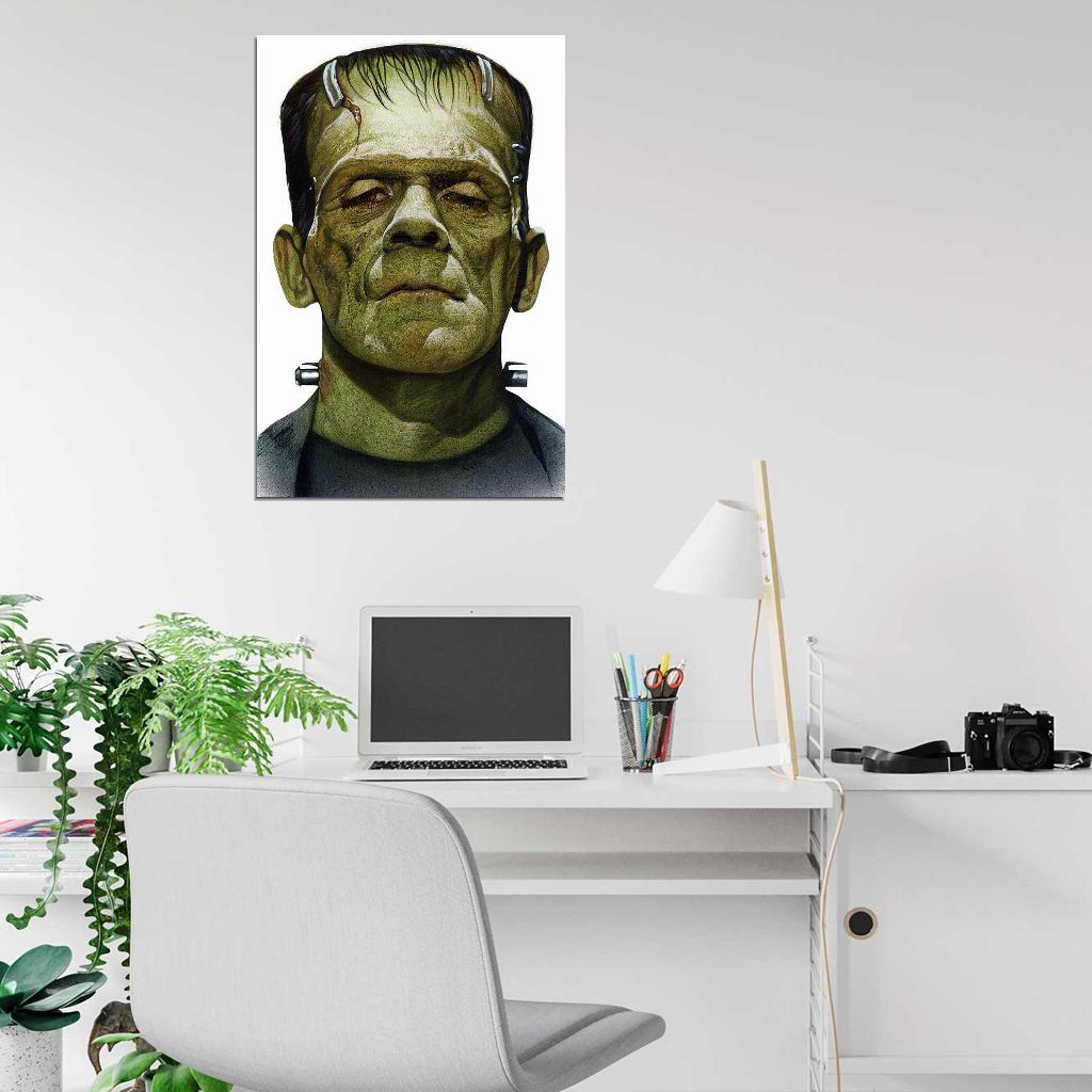 FRANKENSTEIN Vampires Universal Monsters Film Retro Movie Vintage Wall Poster