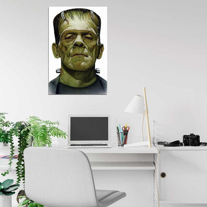 FRANKENSTEIN Vampires Universal Monsters Film Retro Movie Vintage Wall Poster