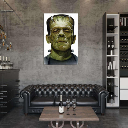 FRANKENSTEIN Vampires Universal Monsters Film Retro Movie Vintage Wall Poster