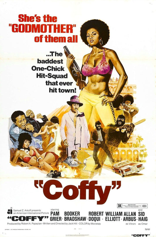 COFFY Blaxploitation Pam Grier Film Retro Movie Vintage Wall Poster