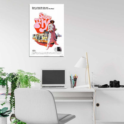 SUPERFLY Super Fly Blaxploitation Shaft Dynamite Film Retro Movie Vintage Wall Poster