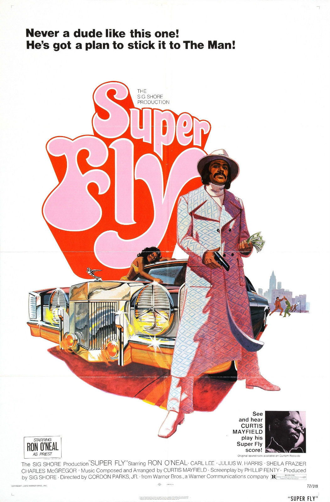 SUPERFLY Super Fly Blaxploitation Shaft Dynamite Film Retro Movie Vintage Wall Poster