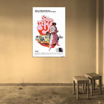 SUPERFLY Super Fly Blaxploitation Shaft Dynamite Film Retro Movie Vintage Wall Poster