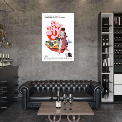 SUPERFLY Super Fly Blaxploitation Shaft Dynamite Film Retro Movie Vintage Wall Poster