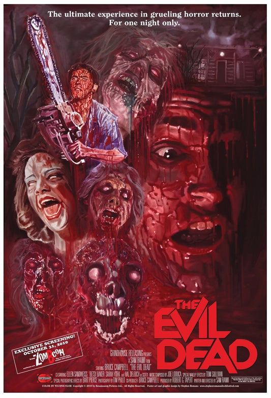 EVIL DEAD 1981 Rare Horror Gore Film Retro Movie Vintage Wall Poster