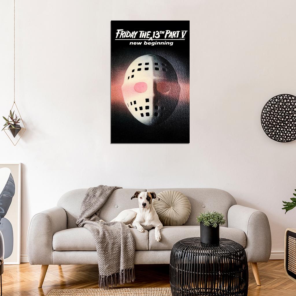 FRIDAY THE 13TH PART V A NEW BEGINNING  Film Retro Movie Vintage Wall Poster