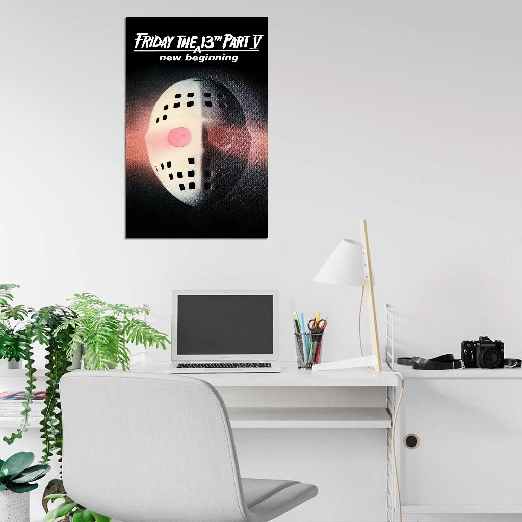 FRIDAY THE 13TH PART V A NEW BEGINNING  Film Retro Movie Vintage Wall Poster