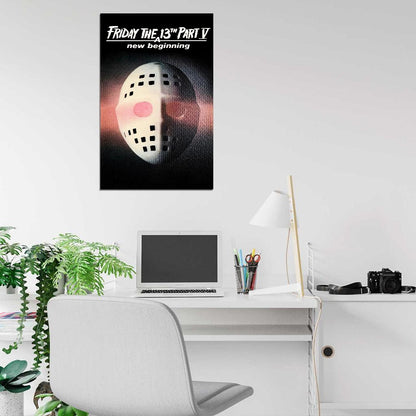 FRIDAY THE 13TH PART V A NEW BEGINNING  Film Retro Movie Vintage Wall Poster