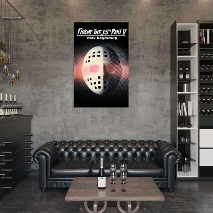 FRIDAY THE 13TH PART V A NEW BEGINNING  Film Retro Movie Vintage Wall Poster