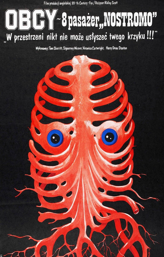 ALIEN Sci Fi Predator Czech Polish Art Film Retro Movie Vintage Wall Poster