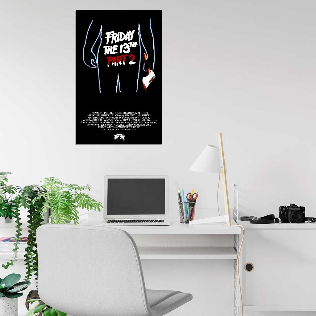 FRIDAY THE 13TH PART II 2  Jason Vorhees  Film Retro Movie Vintage Wall Poster