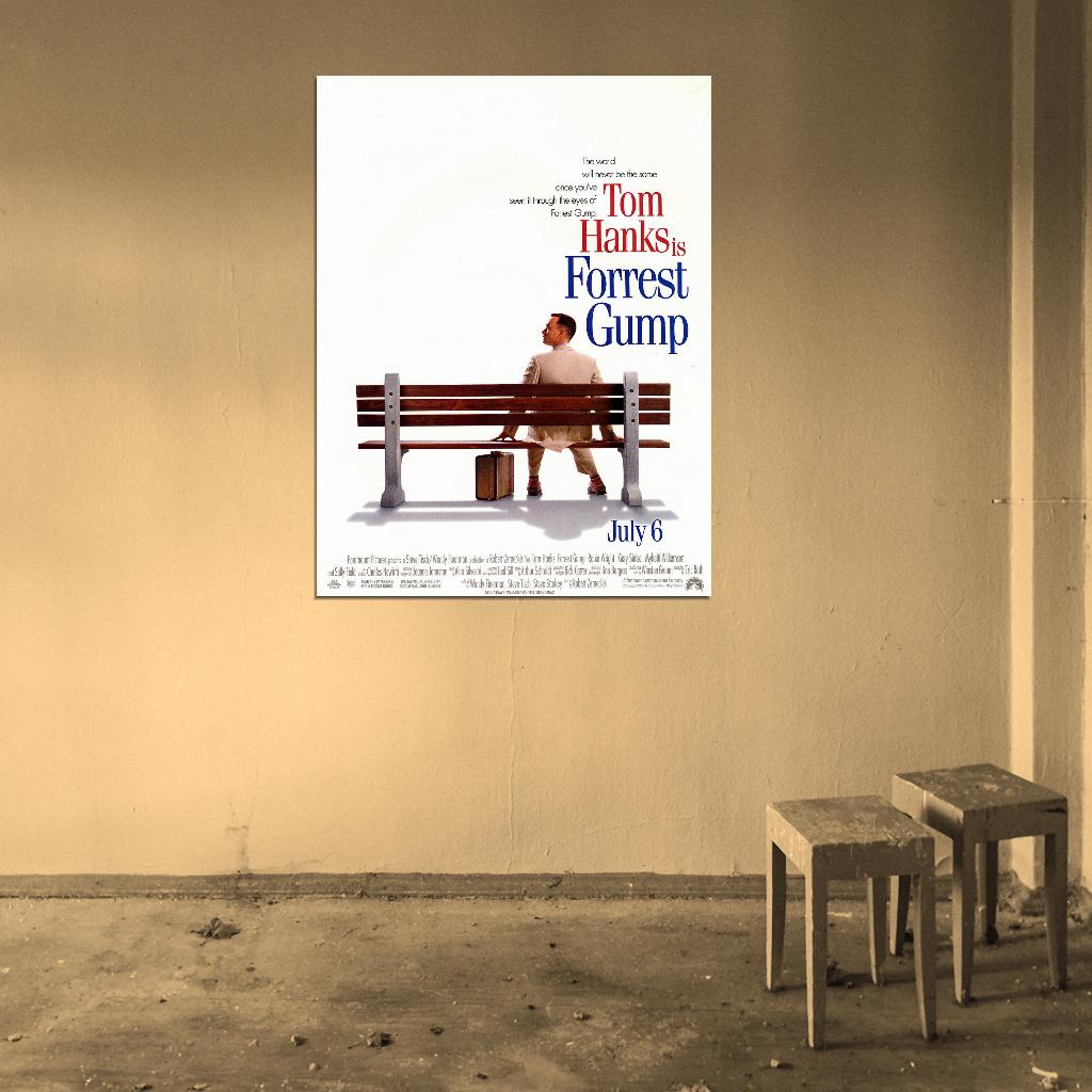 FORREST GUMP Film Retro Movie Vintage Wall Poster