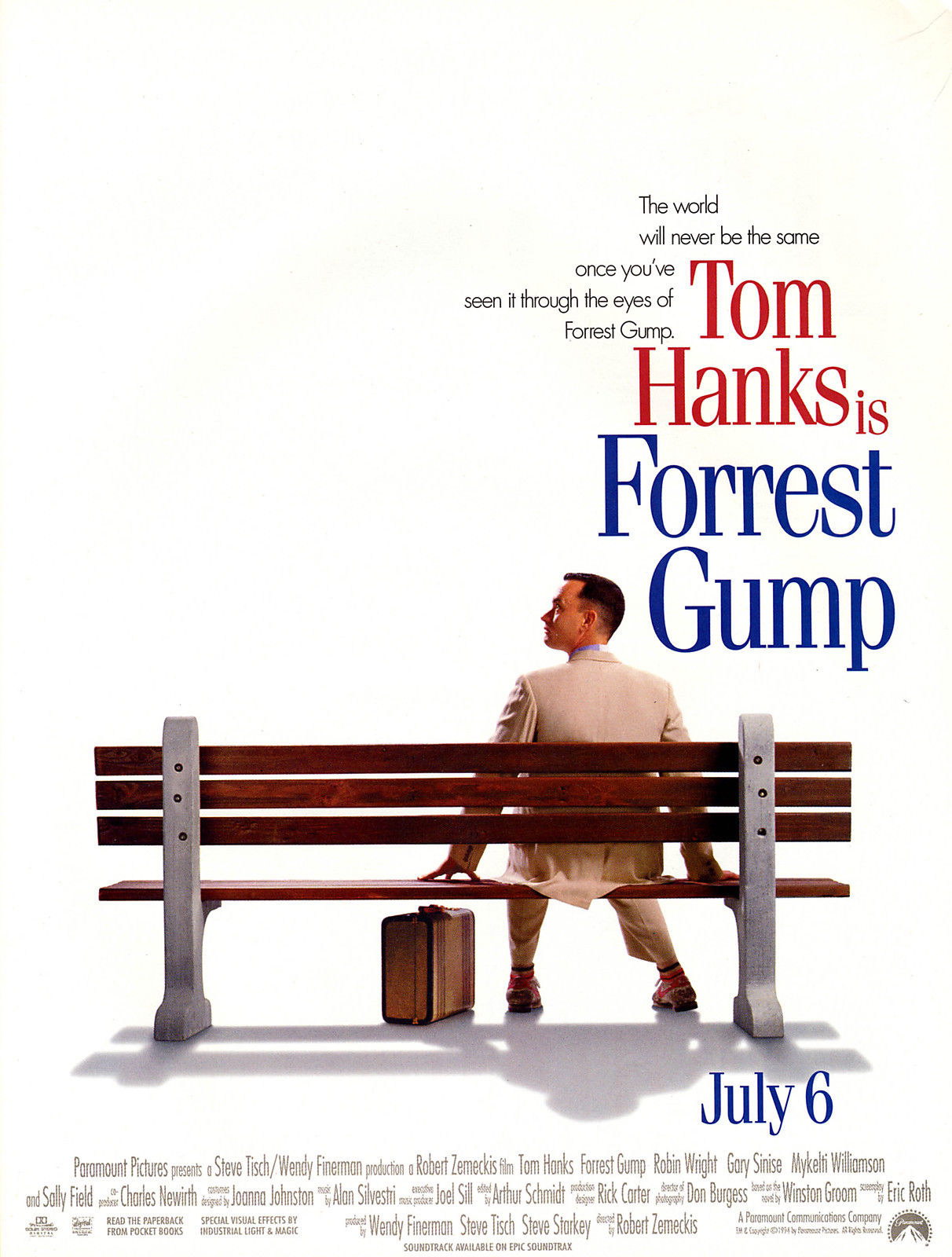 FORREST GUMP Film Retro Movie Vintage Wall Poster