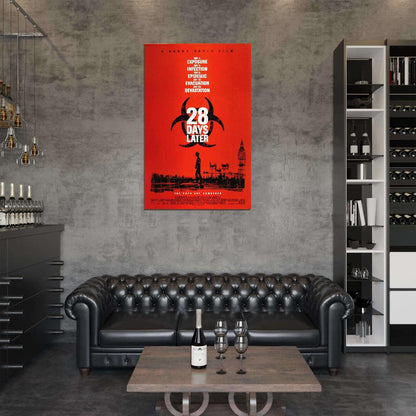 28 DAYS LATER Horror Zombie Film Retro Movie Vintage Wall Poster